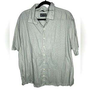 RYE Men's Short Sleeve Casual Button Down Striped Shirt Size 3XL